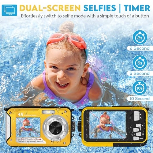 Fotocamera impermeabile da 64MP 4K