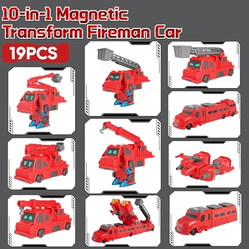 Transformable Fire Truck - 19-piece