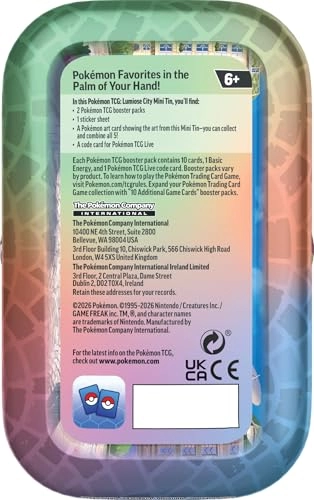 Lumiose City Mini Tin - Feraligatr/Budew 2 Expansion Packs