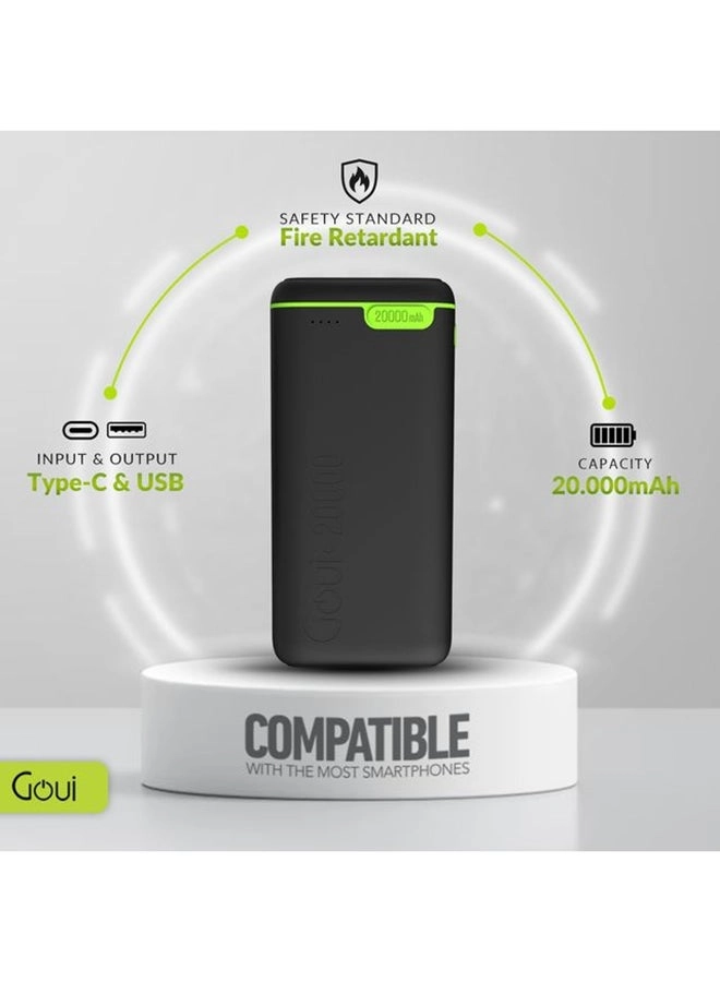 Kigo Power Bank - 20000 mAh 1 USB 2 type C ports