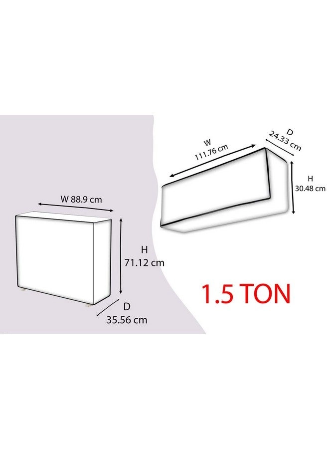Split AC Cover - Indoor Unit 1.5 ton Beige