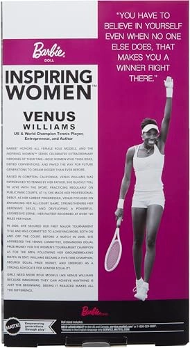 Venus Williams Fashion Doll - 1:6 scale Plastic Ages 6+
