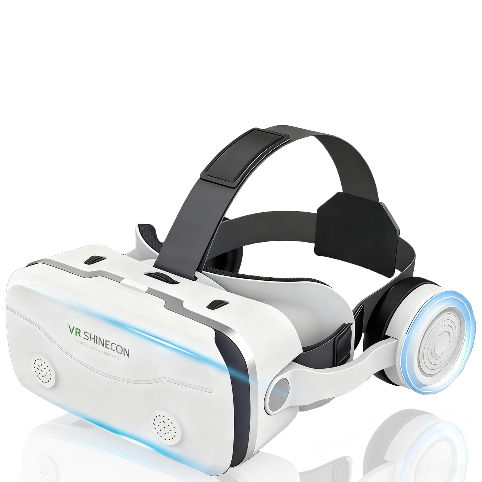 3D Virtual Reality Headset - 4.7-7.2 Android/iOS Black