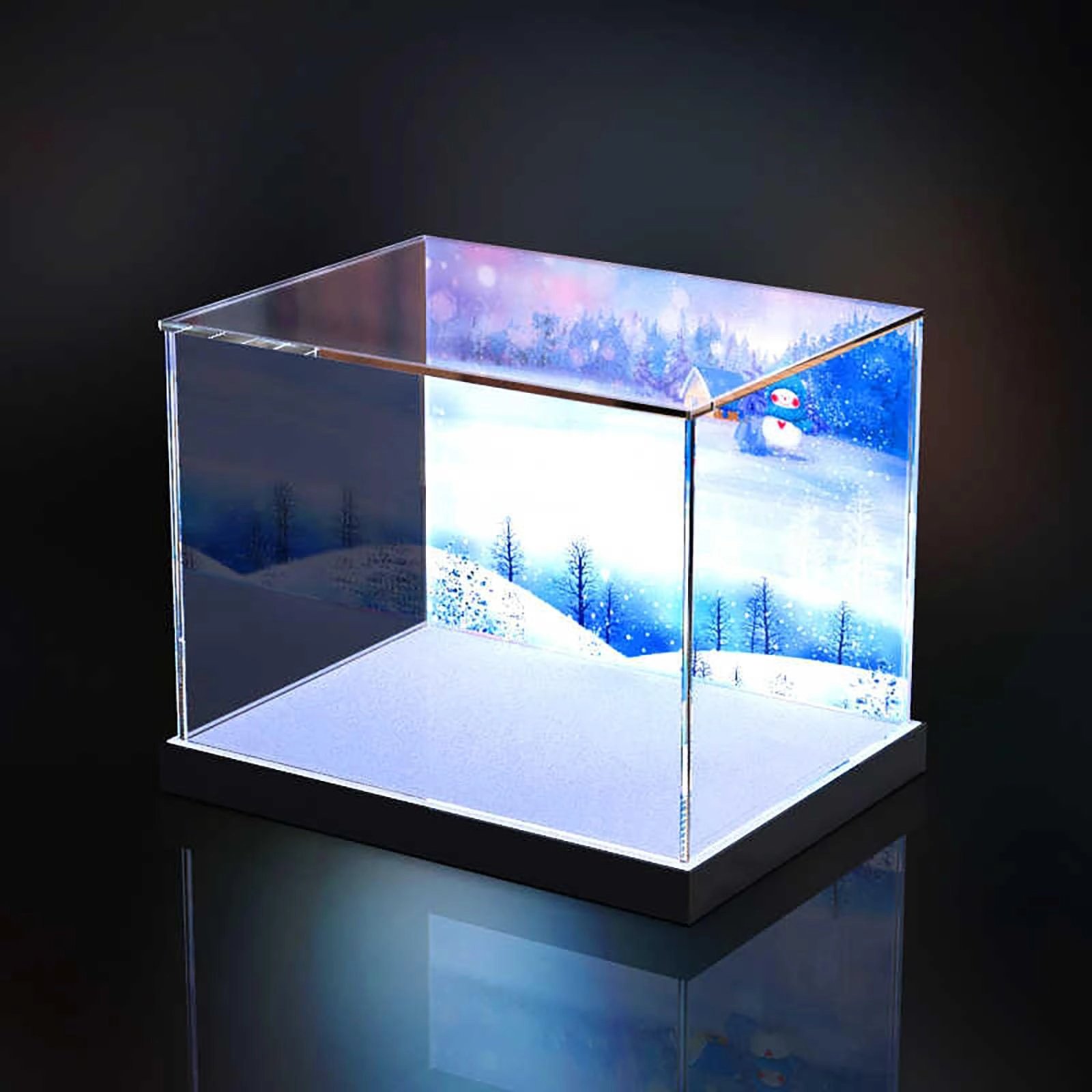 Acrylic Display Case - 35x25x25cm Dustproof Transparent