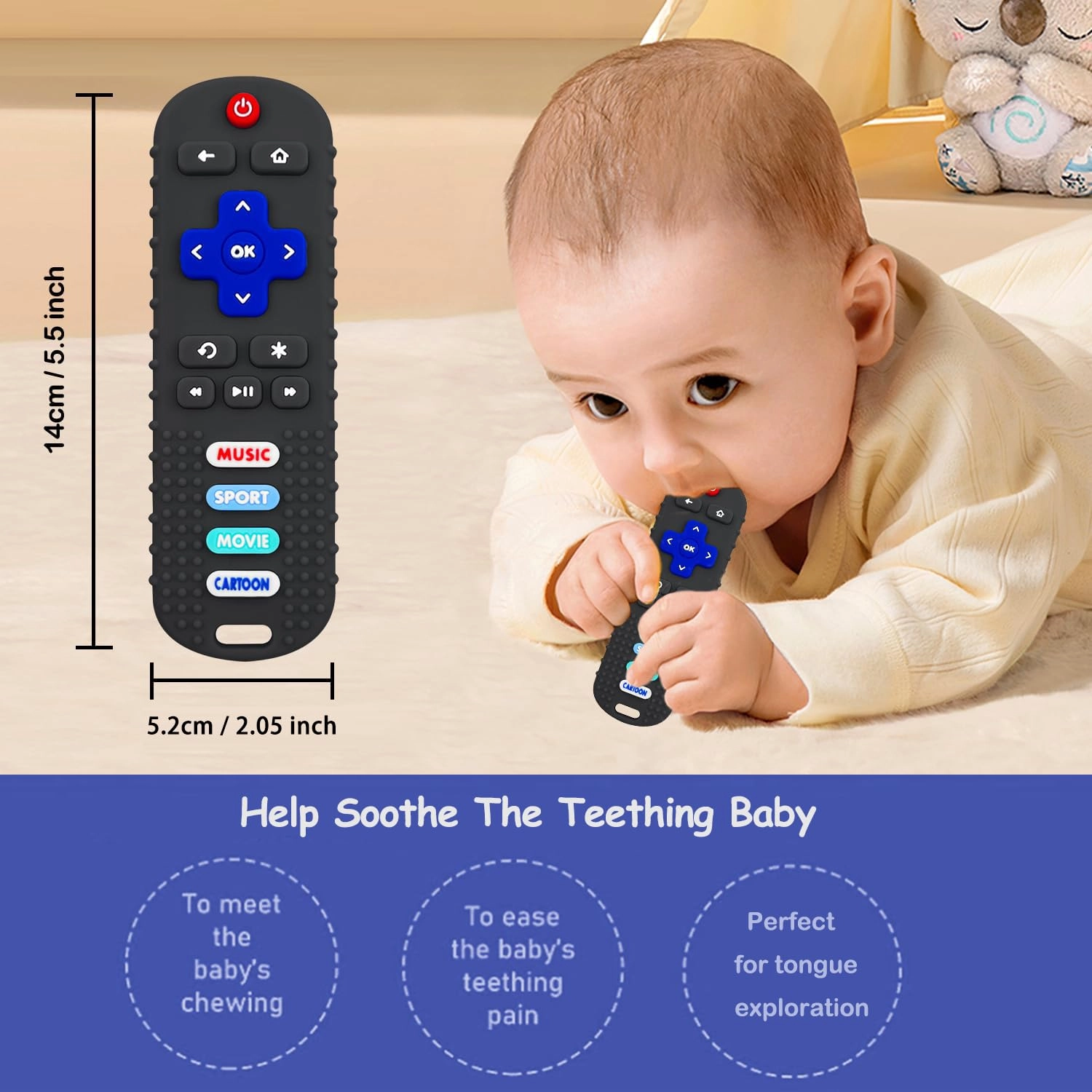Remote Control Teether - Silicone
