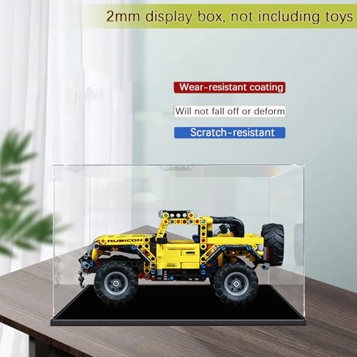 Clear Acrylic Display Case - 36 x 16 x 17 cm Transparent 3mm