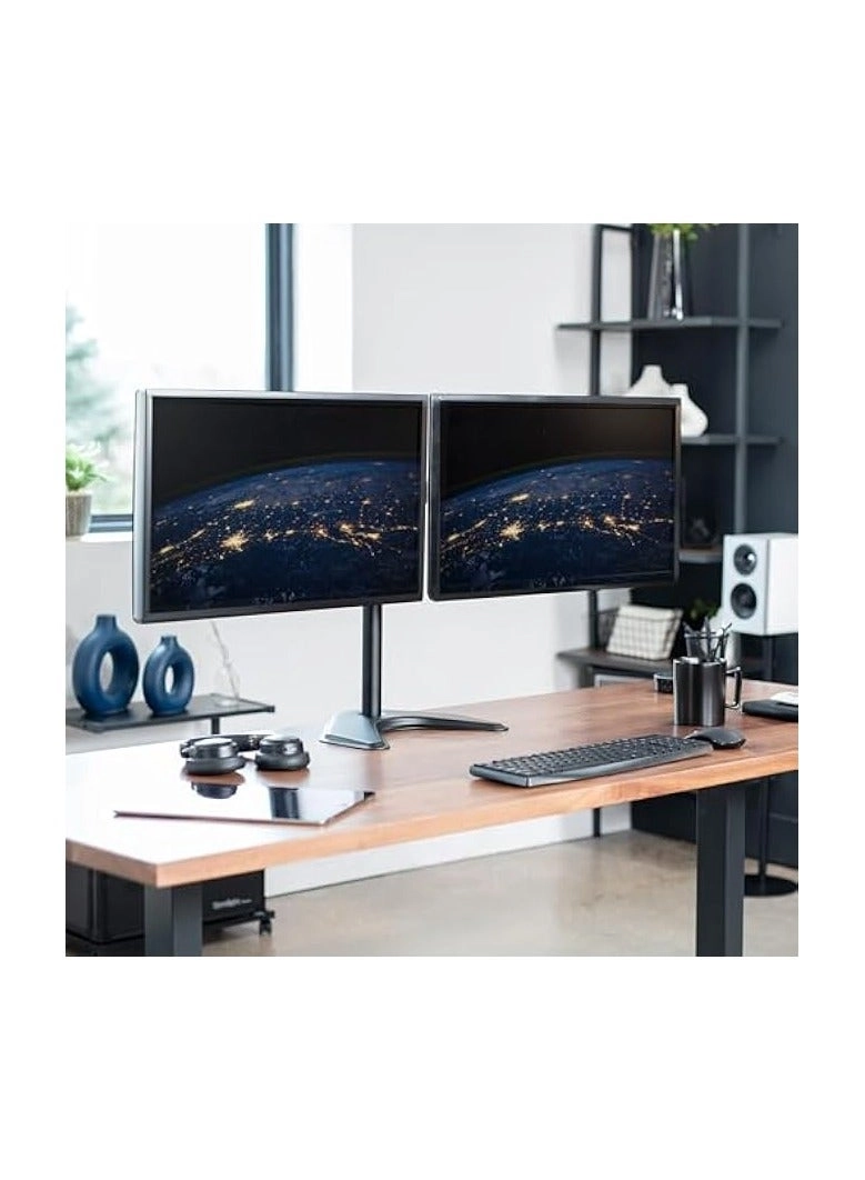 Dual Monitor Stand - 32 Inch 75mm x 75mm or 100mm x 100mm
