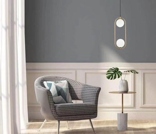 2-Lights Modern Globe Chandelier - 80cm