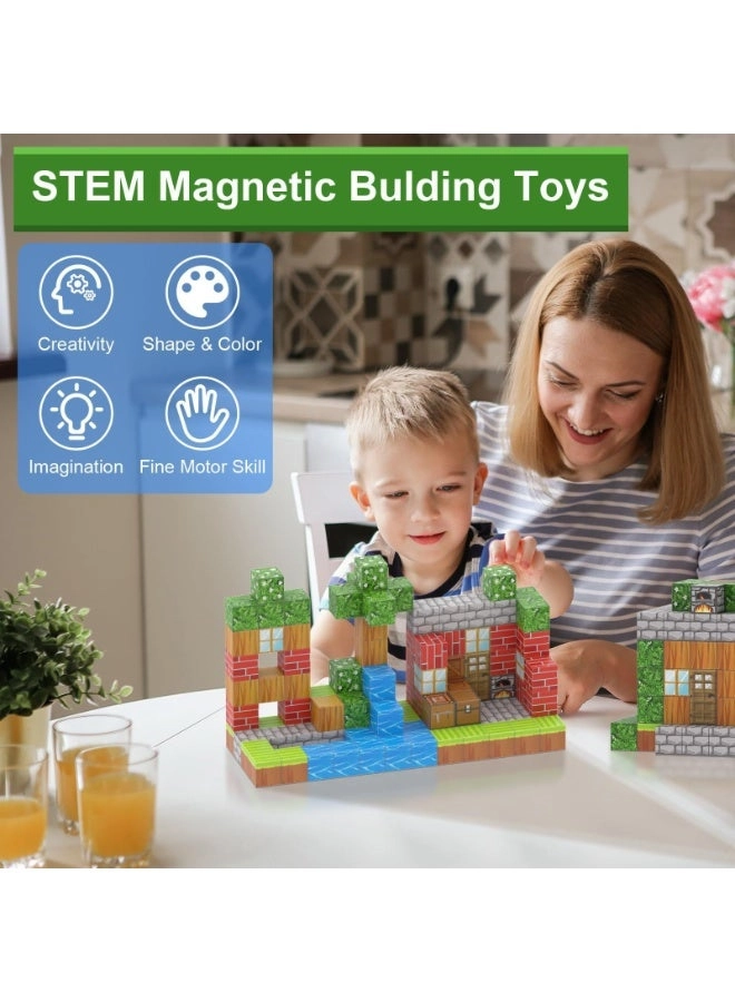 Forest Magnetic Building Blocks - 100 pcs