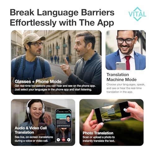 viture xr pro - Open-Ear Bluetooth 5.3 164-Language Translator