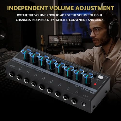 S-800 - 8 Channel Stereo Headphone Amplifier