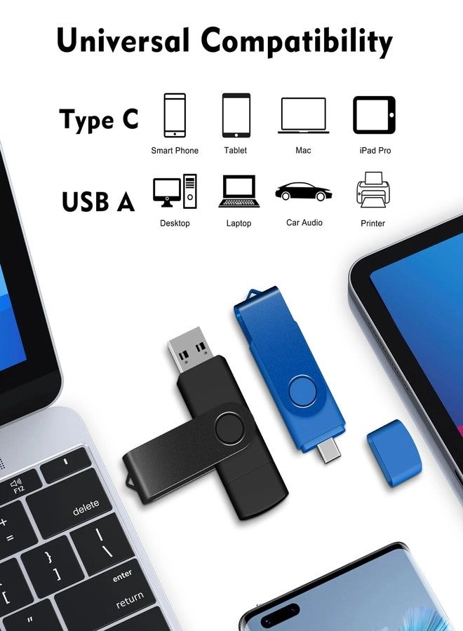 USB C Flash Drive - USB 2.0 USB-C USB-A 16GB