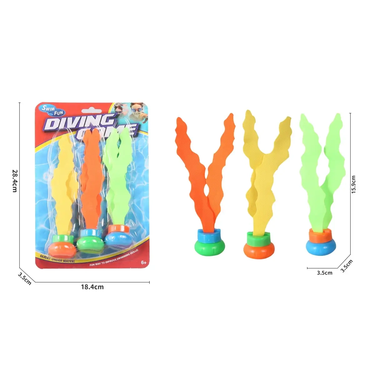 Diving Ring Toys - 4pcs Multi Colour