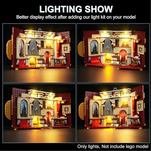 Lego Harry Potter Gryffindor House Banner Set (76409) - LED Lighting Kit