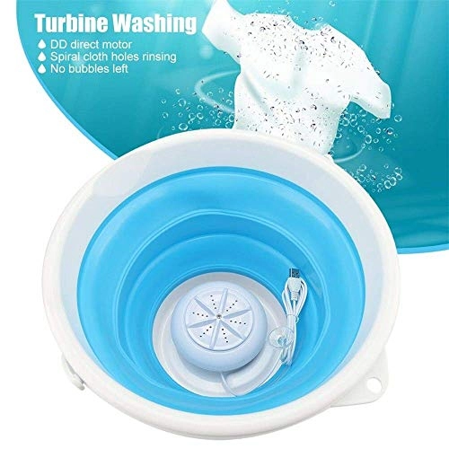 Portable Ultrasonic Turbine Washing Machine - 1 kilogram 5 Watt