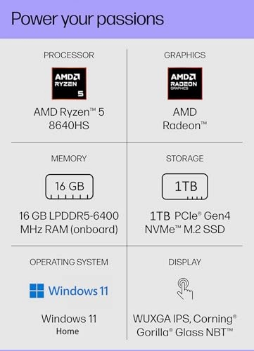 Envy x360 - 14'' Ryzen 5 8640HS 16GB DDR5 1TB SSD