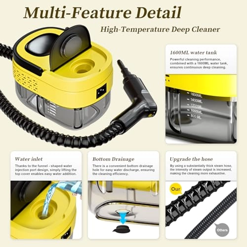 Handheld Steam Cleaners - 3Bar 1.6L