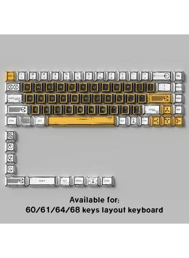 Cherry PBT Keycaps - 78-Key Comic Black