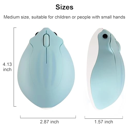 Cute Animal Hamster Shape Silent Mini Travel Mouse - Wireless