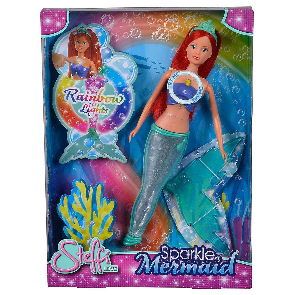 Steffi Love Magic Rainbow Mermaid Doll - 39 cm Ages 3+