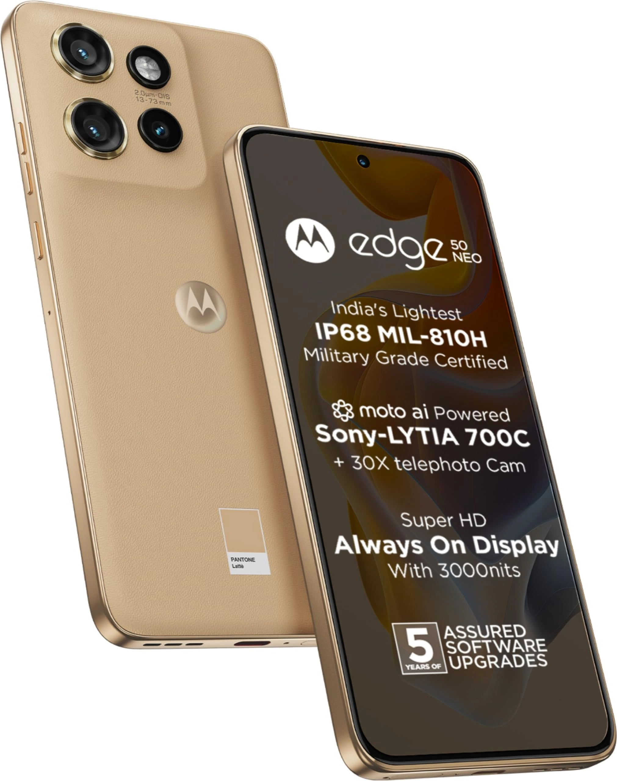 Motorola India Pvt Ltd 12th floor, Tower-D DLF phase-3, Cyber Greens, Gurgaon-122001 Edge 50 Neo - 8GB 256GB