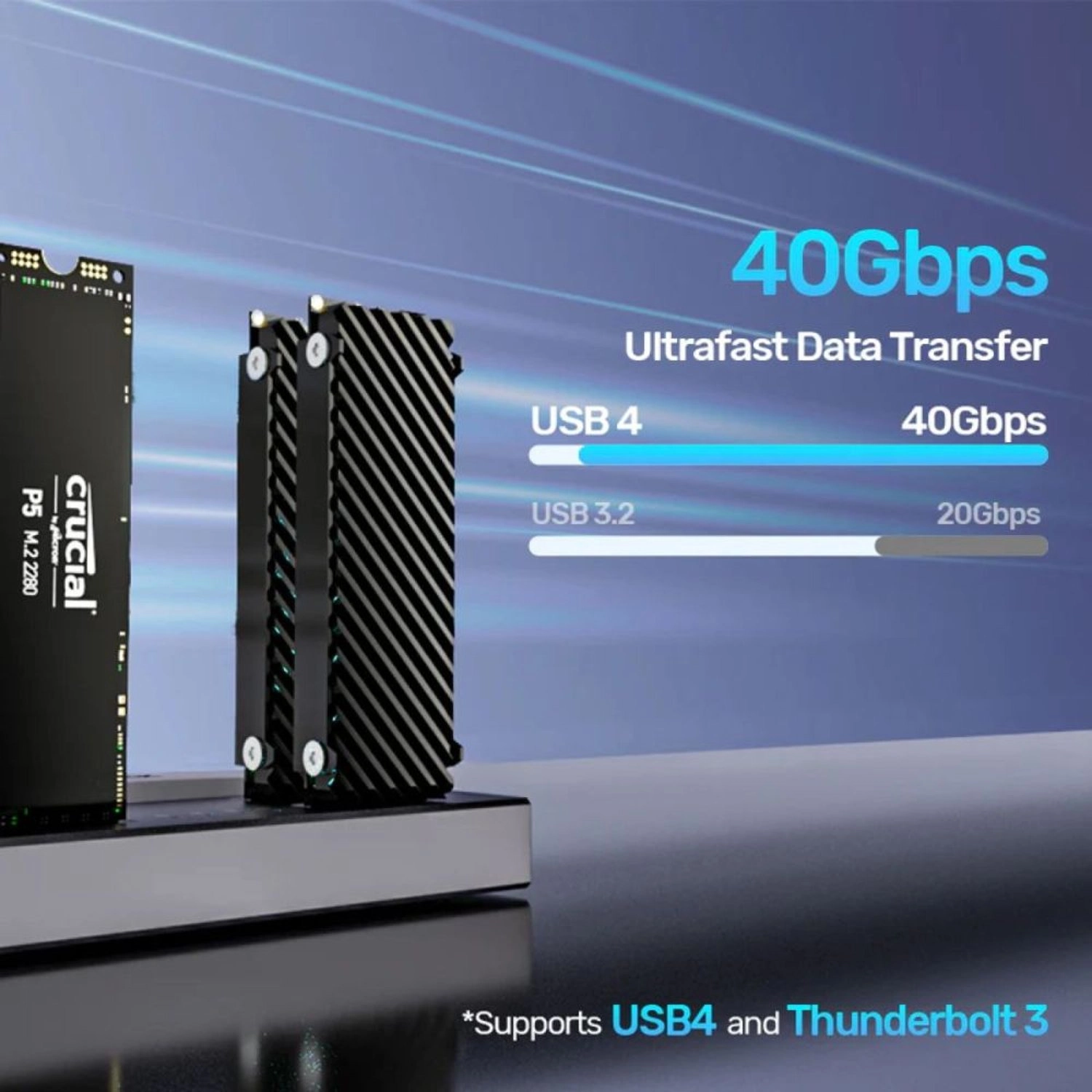 USB4 4-Bay M.2 SSD Docking Station - 4