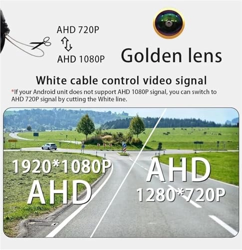 Rear View Camera Fisheye - Night vision Wired 1080P