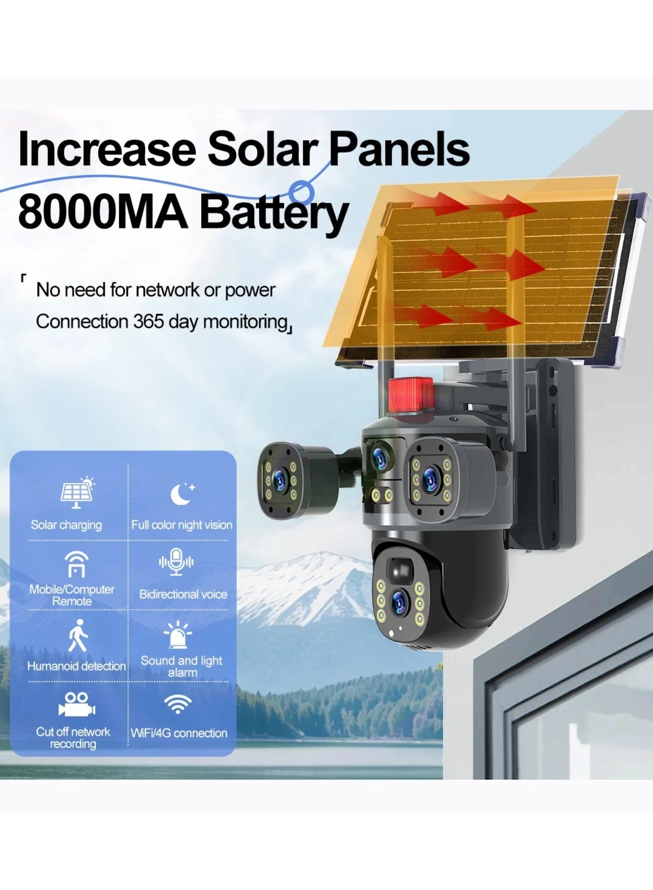Solar Camera with Streetlight