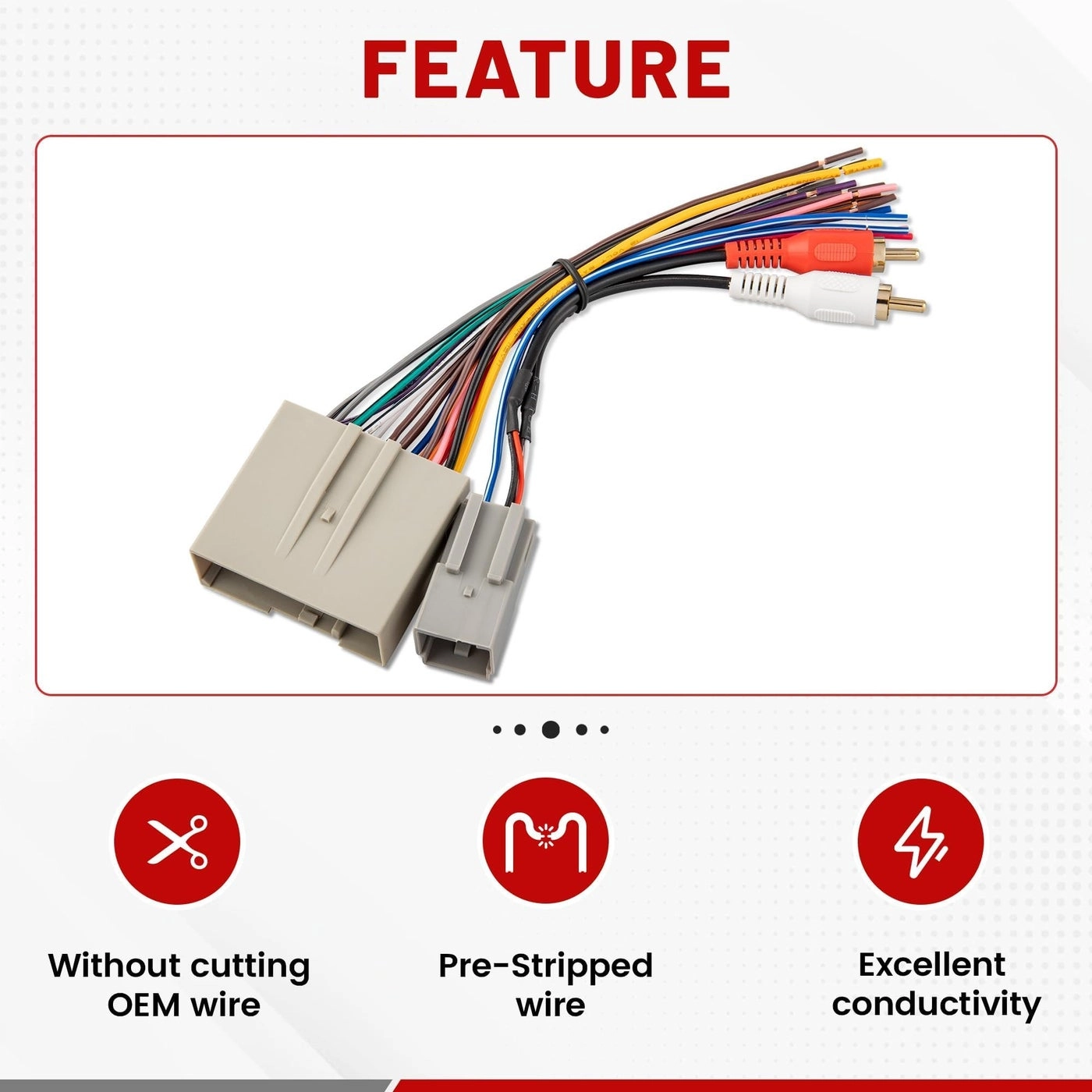 Car Radio Wiring Harness - Ford Mustang 2004-2009 Hyundai Sonata 2006-2008 Mercury Mariner 2008-2011