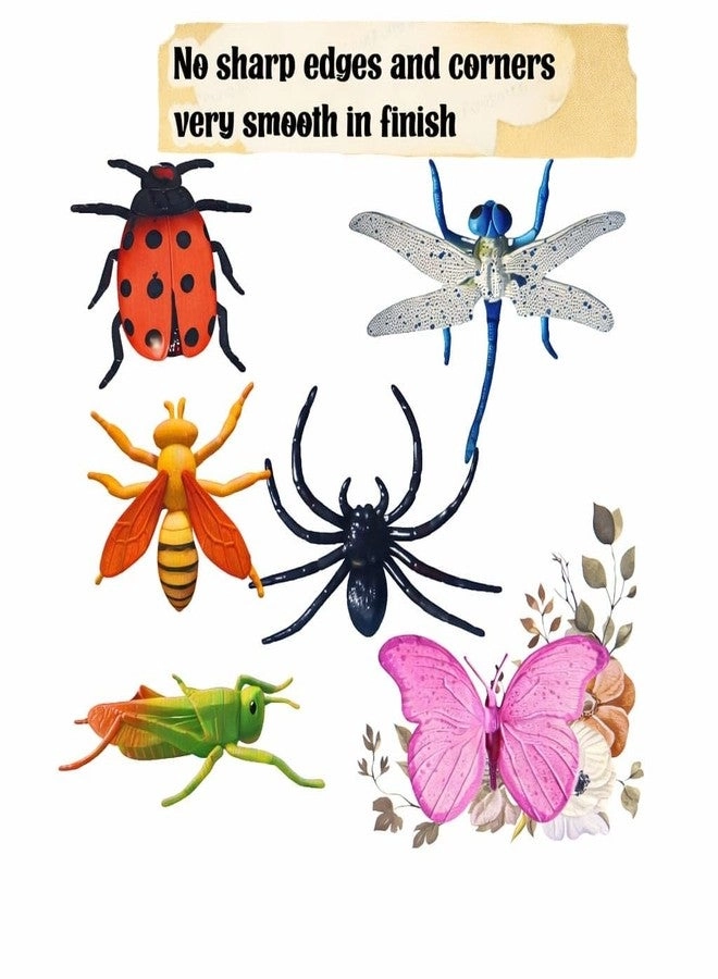 Realistic Insect Toys - Educational 6 pieces