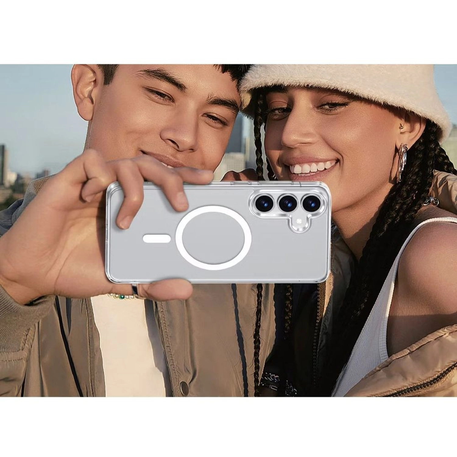 Crystal Clear Case with MagSafe for Samsung Galaxy S25