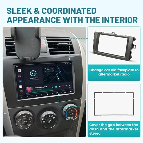 Double DIN Radio Dash Kit - Toyota Corolla 2009-2013
