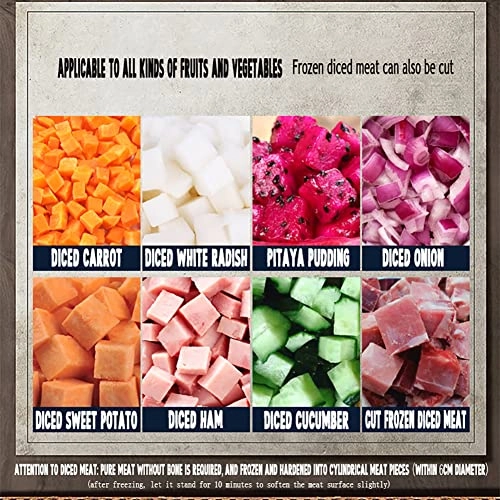 Vegetable Cutter - 200W 6/8/10/12/15mm Blades