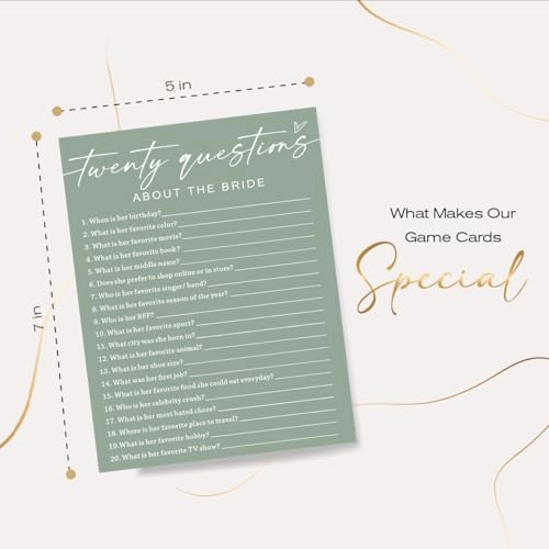 Twenty Questions About The Bride - Adult 25 piece(s)