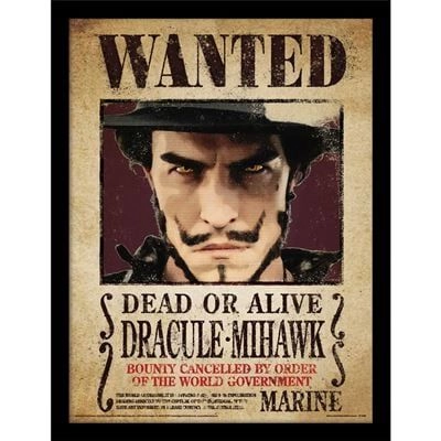 ABYstyle One Piece Live Action Mihawk Wanted Poster - 30x40cm