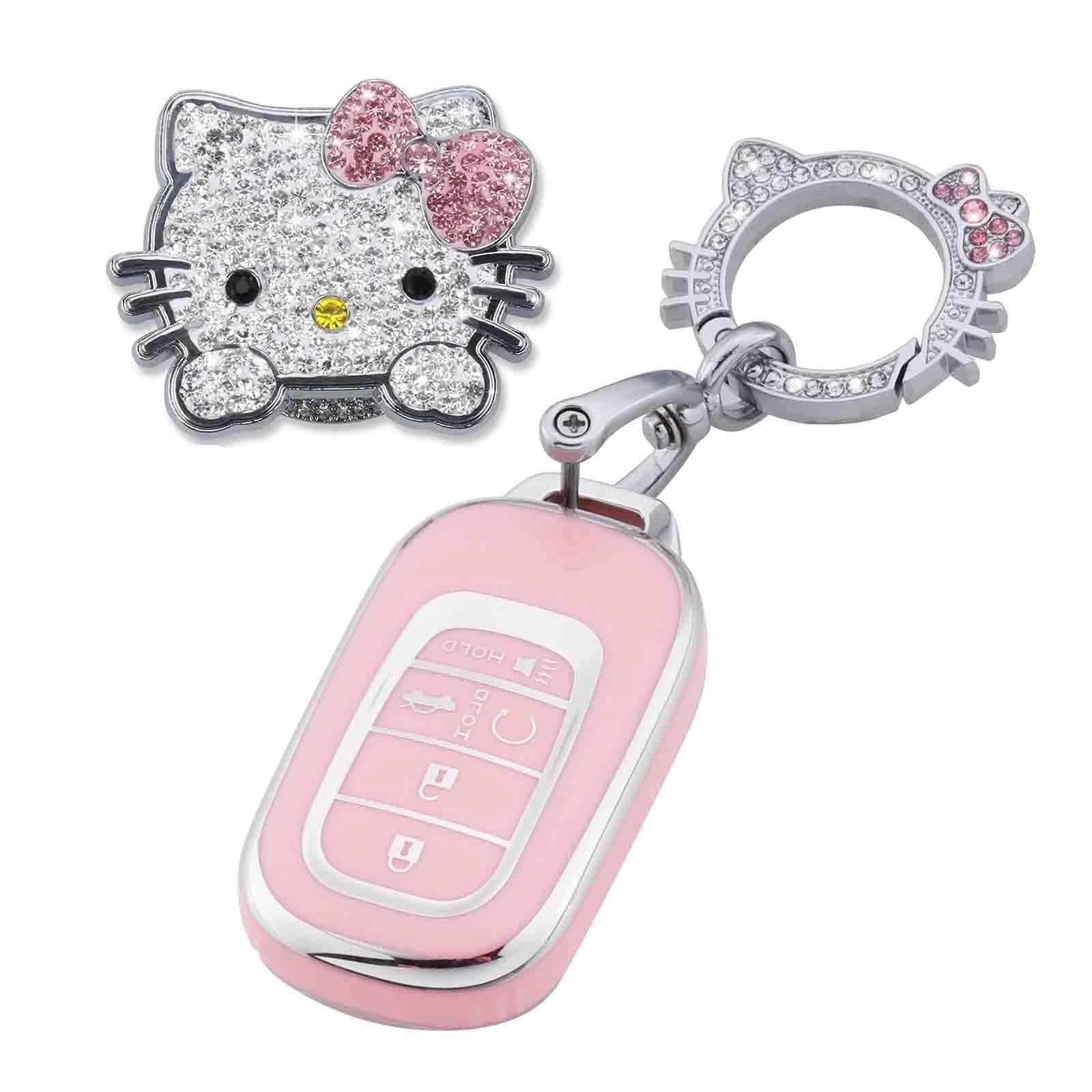 pangpai Key Fob Cover - Honda Accord Civic CRV Pilot Odyssey 11th Gen 2022 + Keychain + Push to Start Button Cover