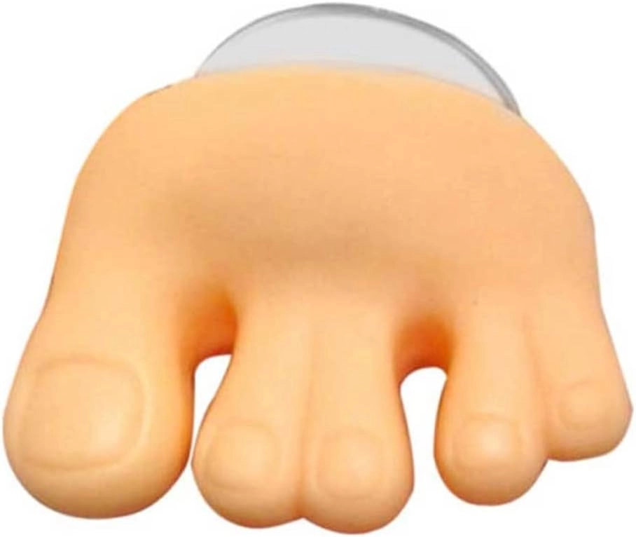 klarako Funny Toe Toothbrush Holder - two toothbrushes