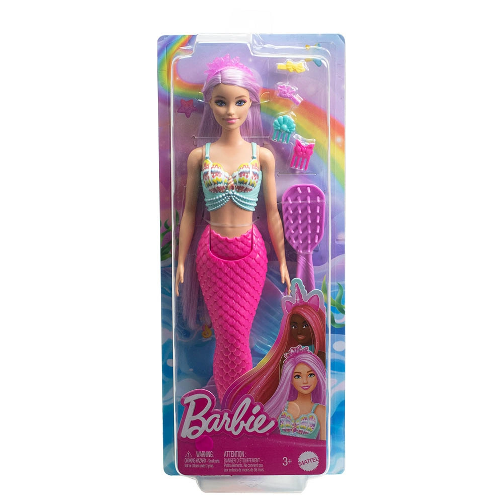 Mermaid Doll - 7-Inch-Long Fantasy Hair Accessories Ages 3+