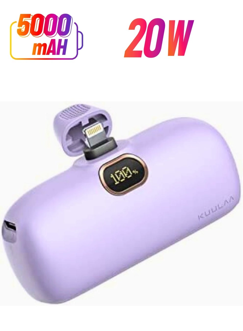 KUULAA Pocket Power Bank - 5000 Watt-hour 1
