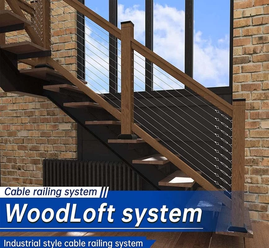 Wire Rope Cable Kit - 3 Kits 10mtr Stainless Steel