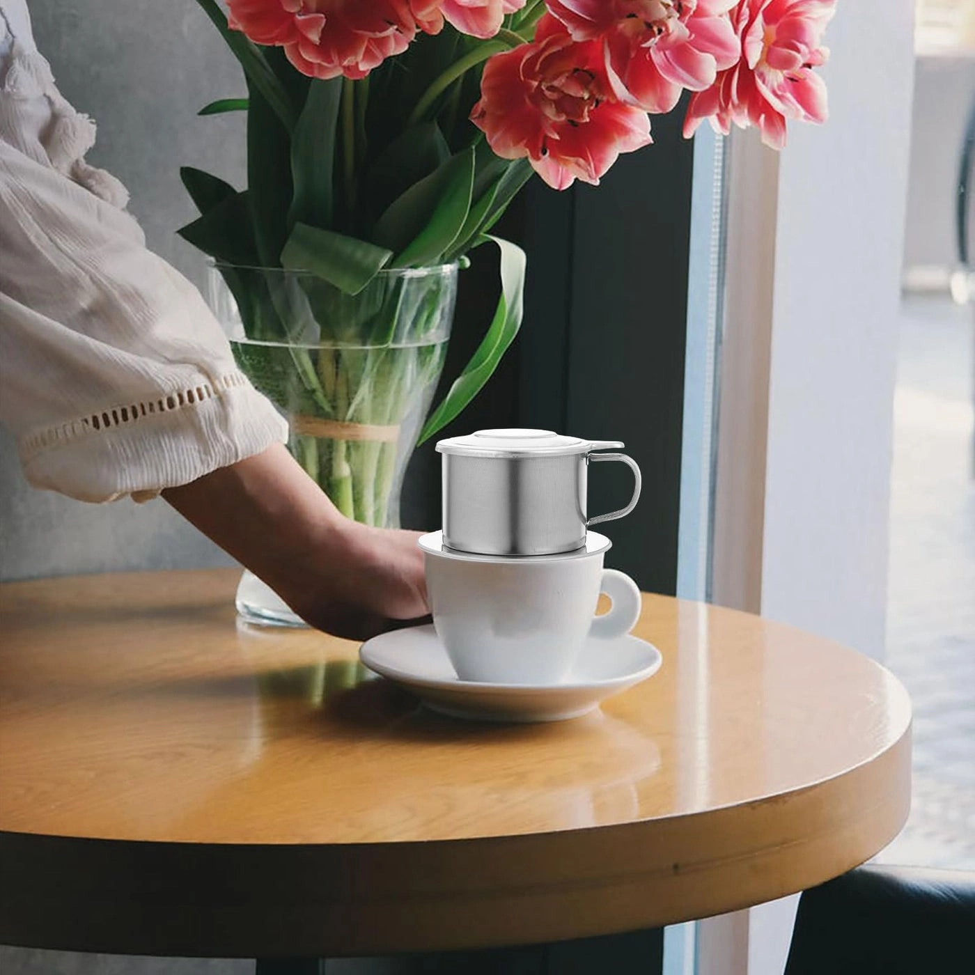 Vietnamese Coffee Dripper - Reusable Filter Single Cup