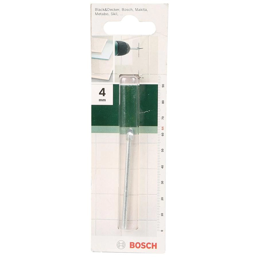 Bosch Glass Driller Bit - 4 mm x 65 mm Most Drills