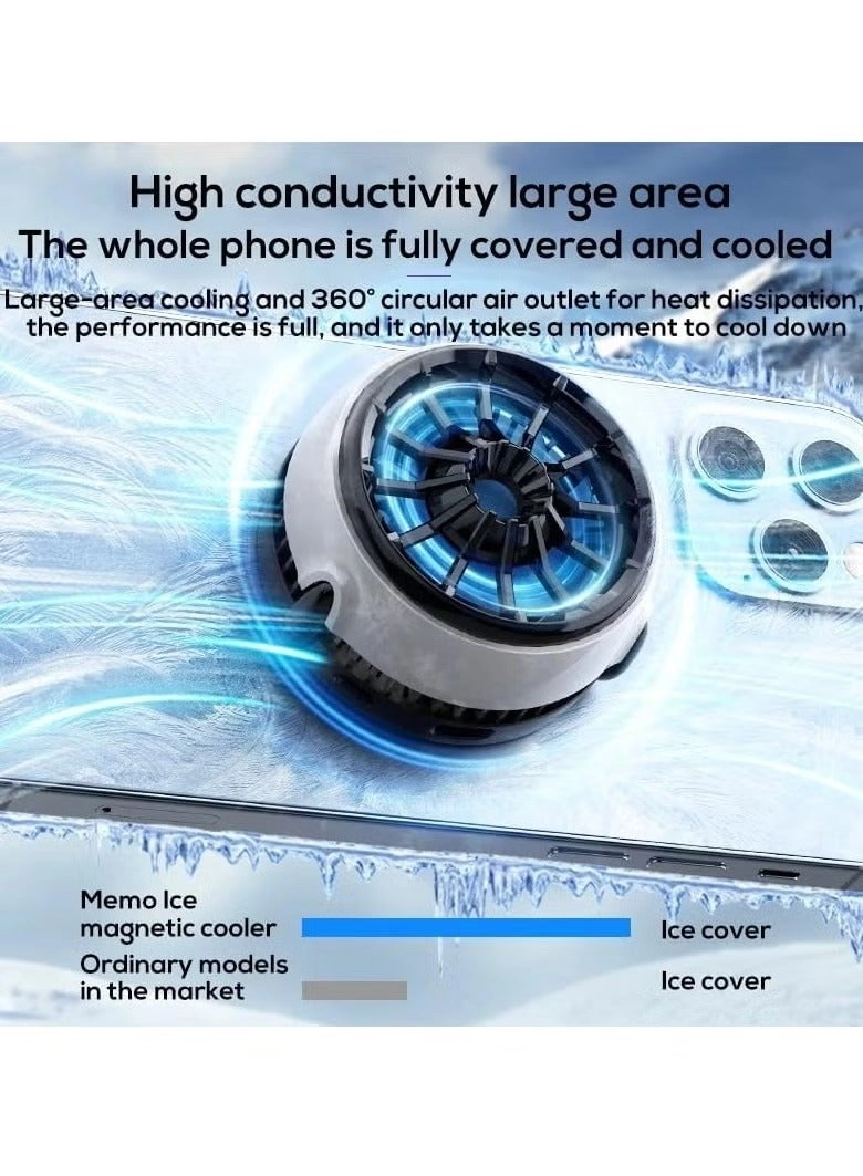 CX03 Cell Phone Cooling Fan - Magnetic Wireless Charging