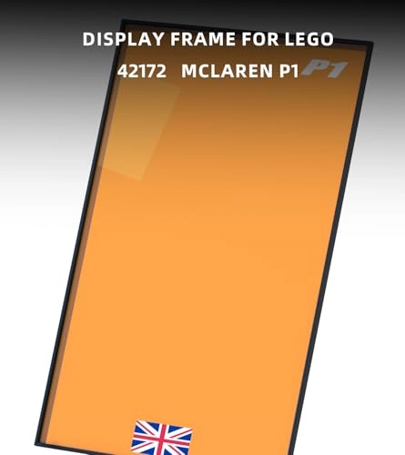 Display Wallboard - 75 x 45 cm Compatible with Lego Technic McLaren P1 Hypercar 42172