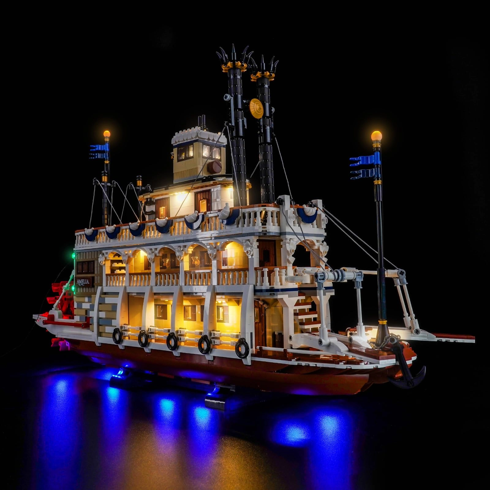 BrickBling LED Light Set for LEGO River Steamboat 21356 - Copper Line