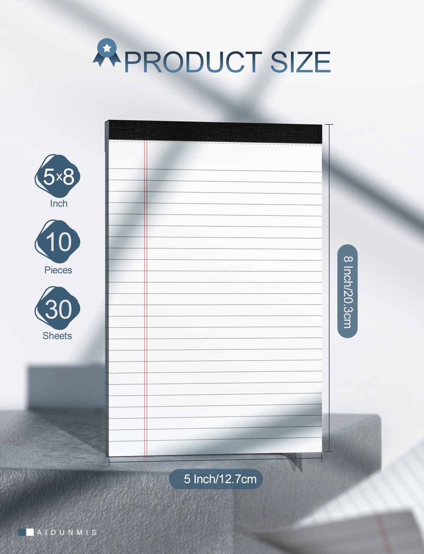 Legal Pads 5 x 8 inch Softcover - Lined 30 Sheets