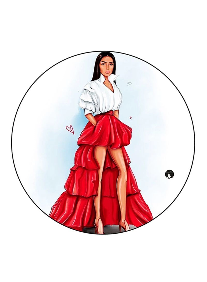 Woman Printed Mouse Pad