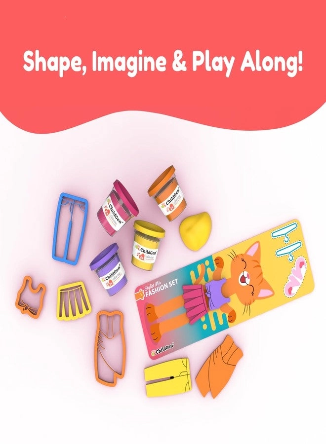 Paw Pals Play Dough Set - Natural 4×65g