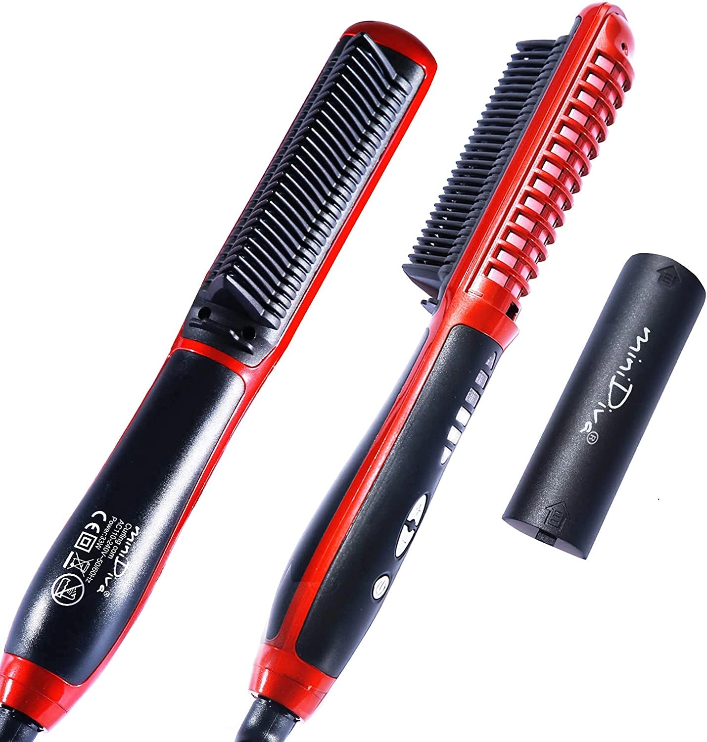 minidiva 2-in-1 Hair Curler and Straightener - Ceramic 6 Heat Levels
