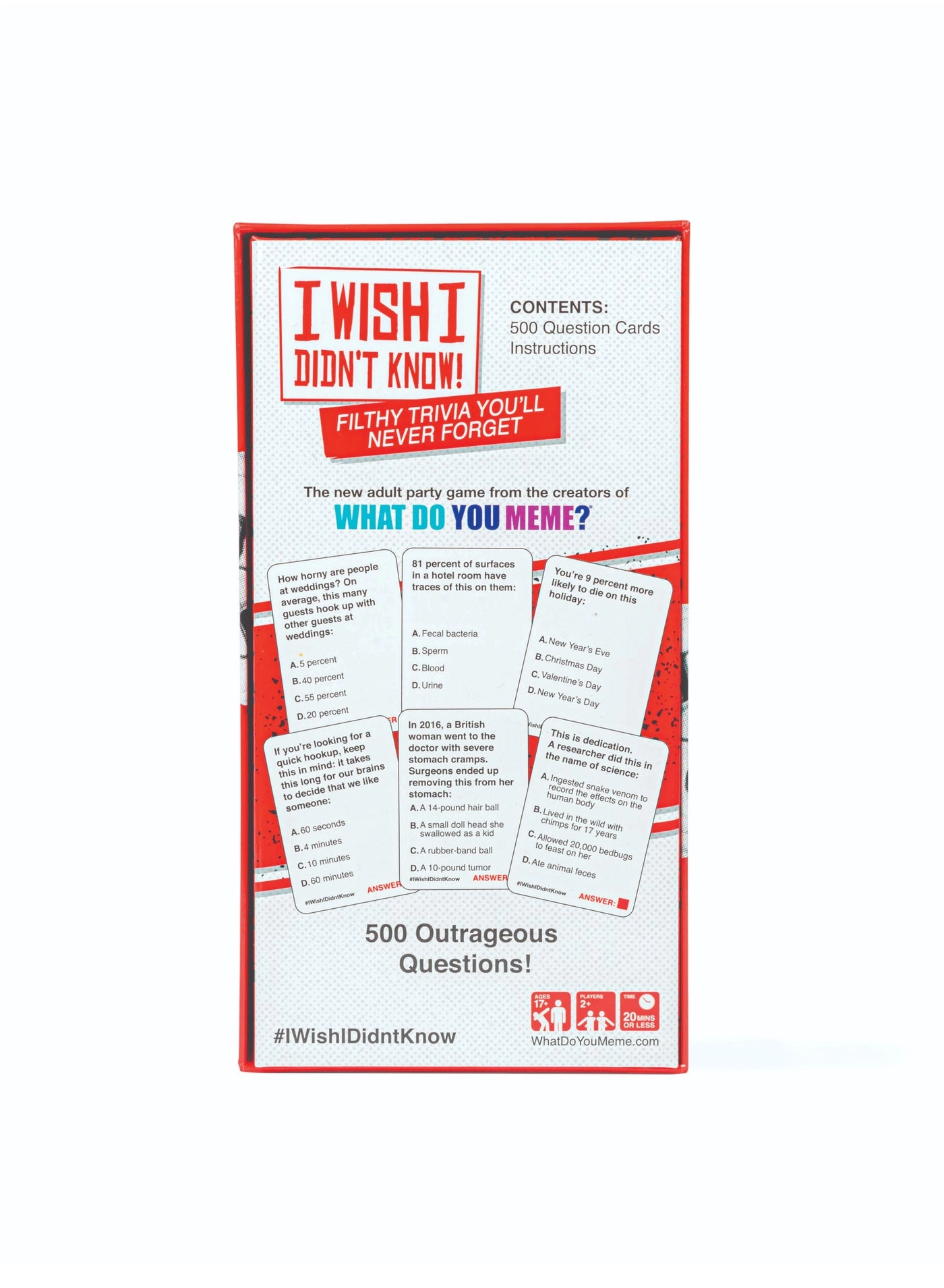 I Wish I Didn'T Know - Trivia Party Game